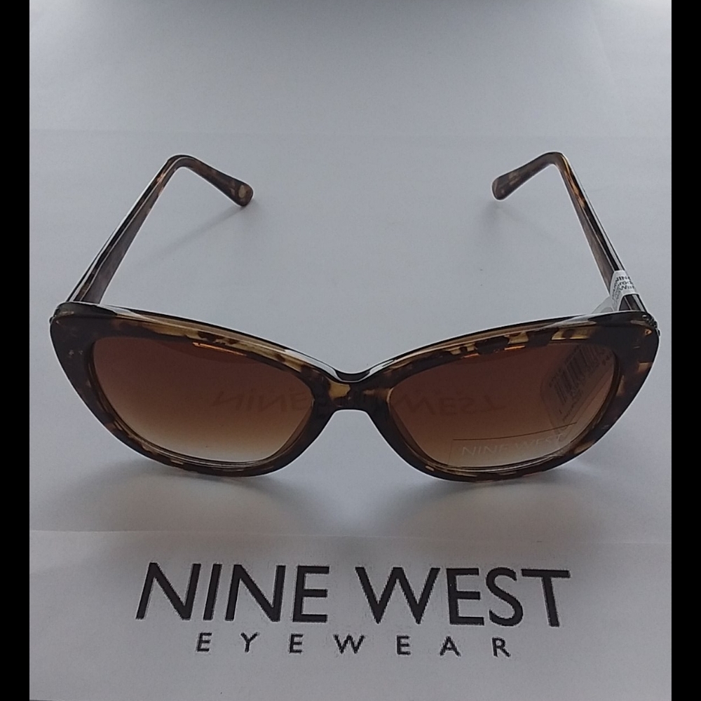 NWT Nine West Aviator Like Black/Brown Tortoise - Picture 2 of 4